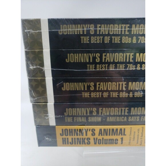Johnny Carson Johnny's Favorite Moments Best Of Animal Hijinks 5 Set VHS NEW VTG - Picture 3 of 11